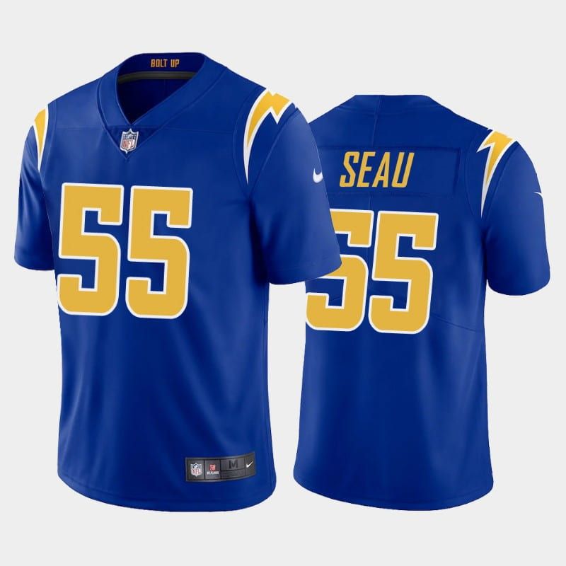 Men Los Angeles Chargers #55 Junior Seau Nike Royal Limited NFL Jersey->los angeles chargers->NFL Jersey